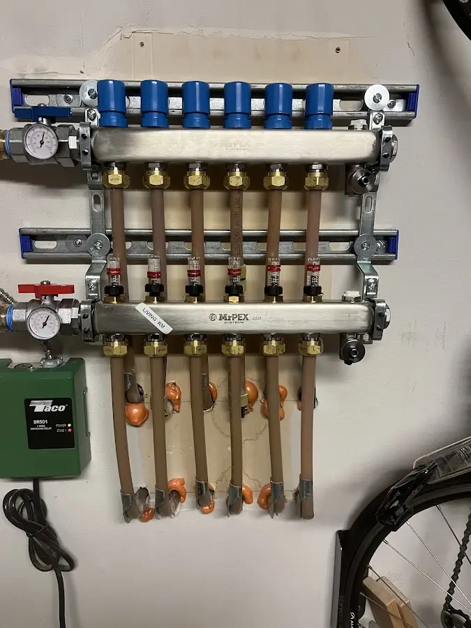 Plumber performing Gas Line Installation at a residential property in North Decatur